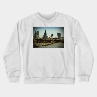 London Cityscape Blackfriars Bridge England Crewneck Sweatshirt